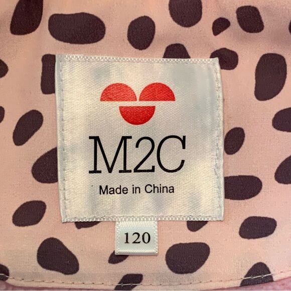 M2C Coat girls size 4/5 pink gray animal print rain windbreaker jacket. - Picture 10 of 16